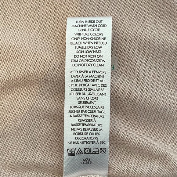 NWT Calvin Klein Pink T-shirt Blouse with Silver Hardware Grommets Sheer Panel - Picture 11 of 11